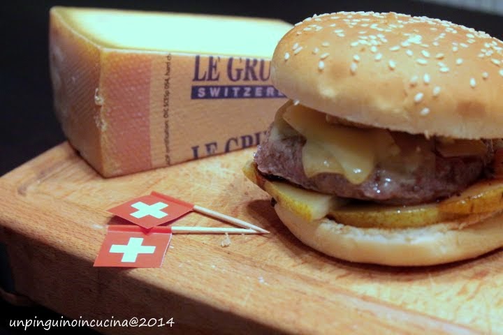 Gourmet Burger con Gruyère DOP, pere e noci