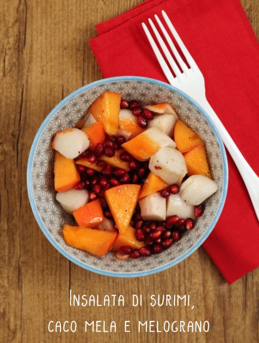 insalata-surimi-caco-mela-e-melograno